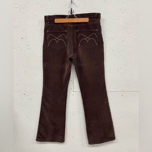 Vintage B.U.M. 90s/Y2K Low Rise Flared Corduroy Pants, Size 10